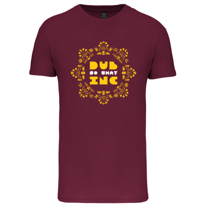 T-shirt homme "Rosace" Burgundy