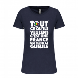 T-shirt femme_"TCQV" Navy